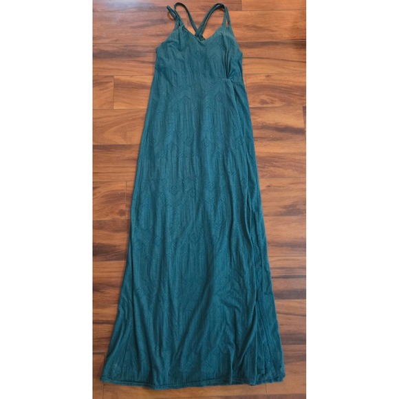 Athleta Dresses & Skirts - Athleta Textured Crisscross Double Strap Maxi Dress Women's Size Small 57" Long